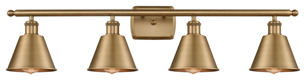 INNOVATIONS LIGHTING 516-4W-BB-M8 Smithfield 3 Light Bath Vanity Light