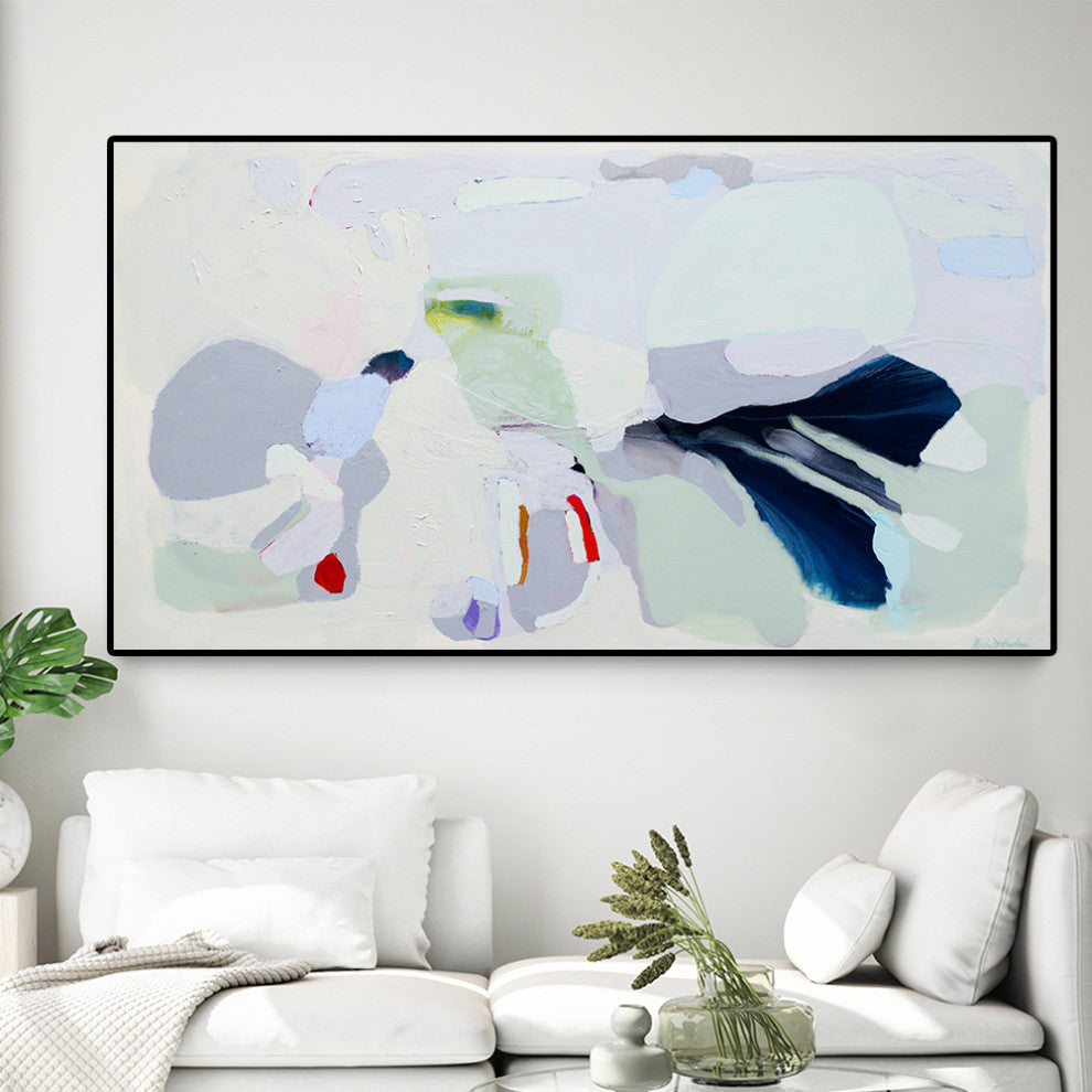 "Breathe" Oversized Framed Canvas, 40" x 60"