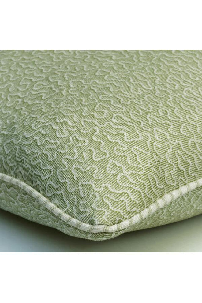 Patterned Modern Throw Pillow | Andrew Martin Pollen, Green