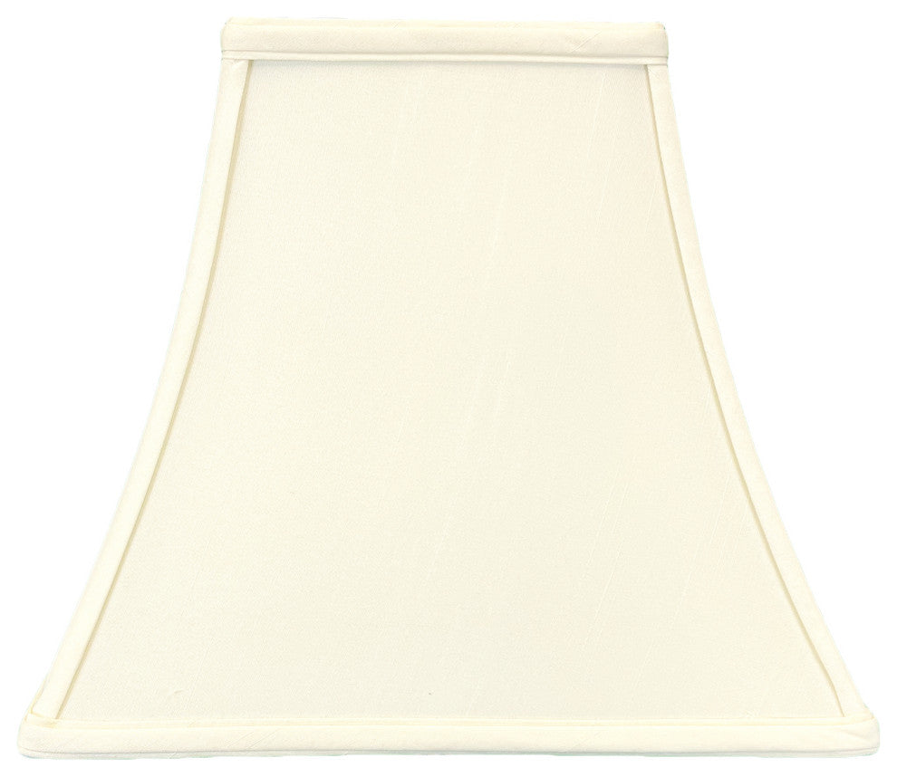 Royal Designs Square Bell Lamp Shade, Eggshell, 7x14x11.5, Set of 2