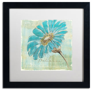 'Spa Daisies II' Matted Framed Canvas Art by Chris Paschke
