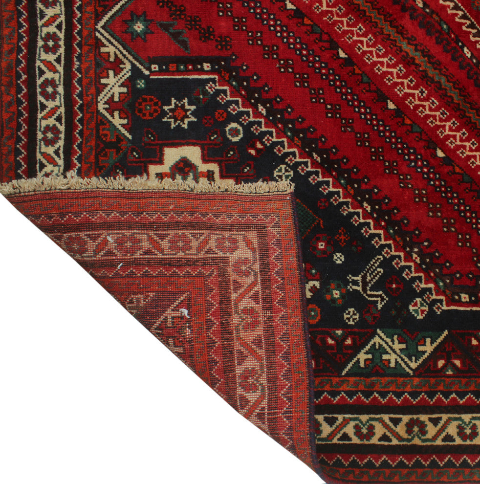 Vintage Distressed Lizabeth Red Rug