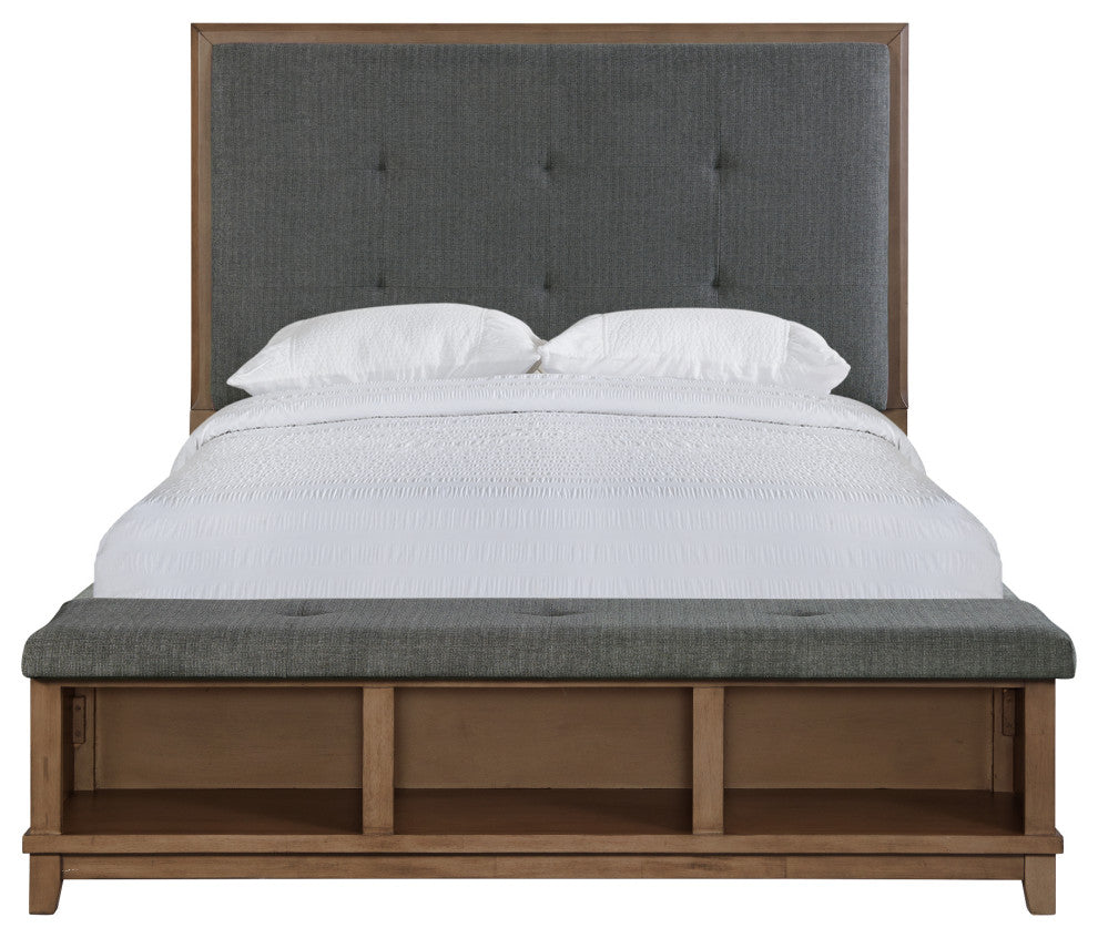 Picket House Jaxon Queen Storage 3 Piece Bedroom Set, Gray