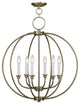 Milania Chandelier, Antique Brass