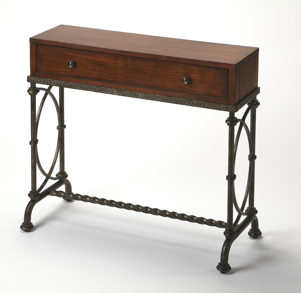 Butler Josef Metal and Wood Console Table