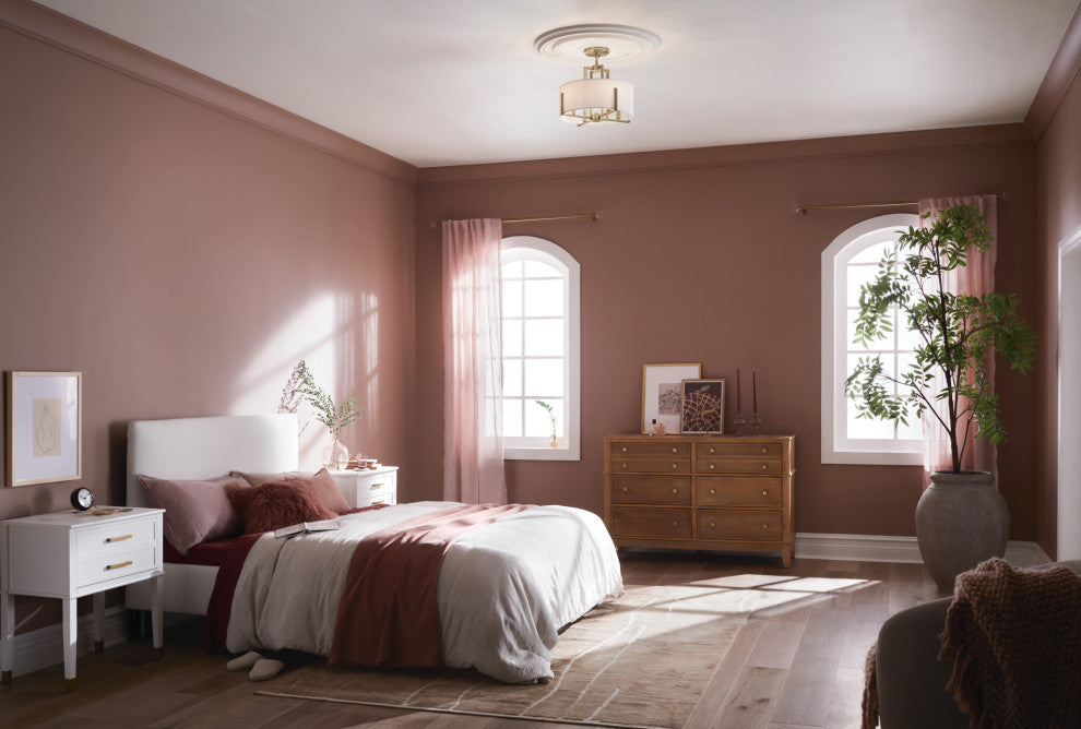 Malen 4 Light Semi Flush Light, Champagne Bronze