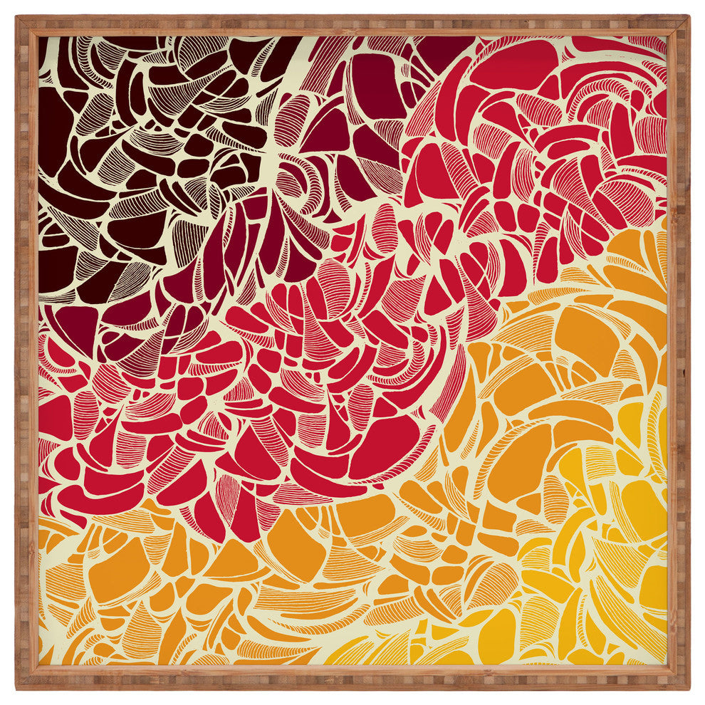 Deny Designs Karen Harris Fossil Blaze Square Tray