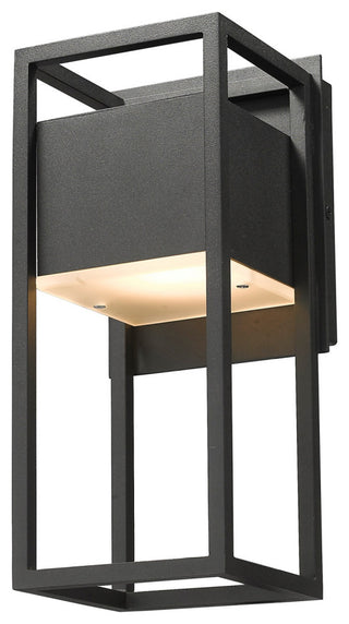 Z-Lite 585S-LED Barwick 13" Tall LED Outdoor Wall Sconce - Black