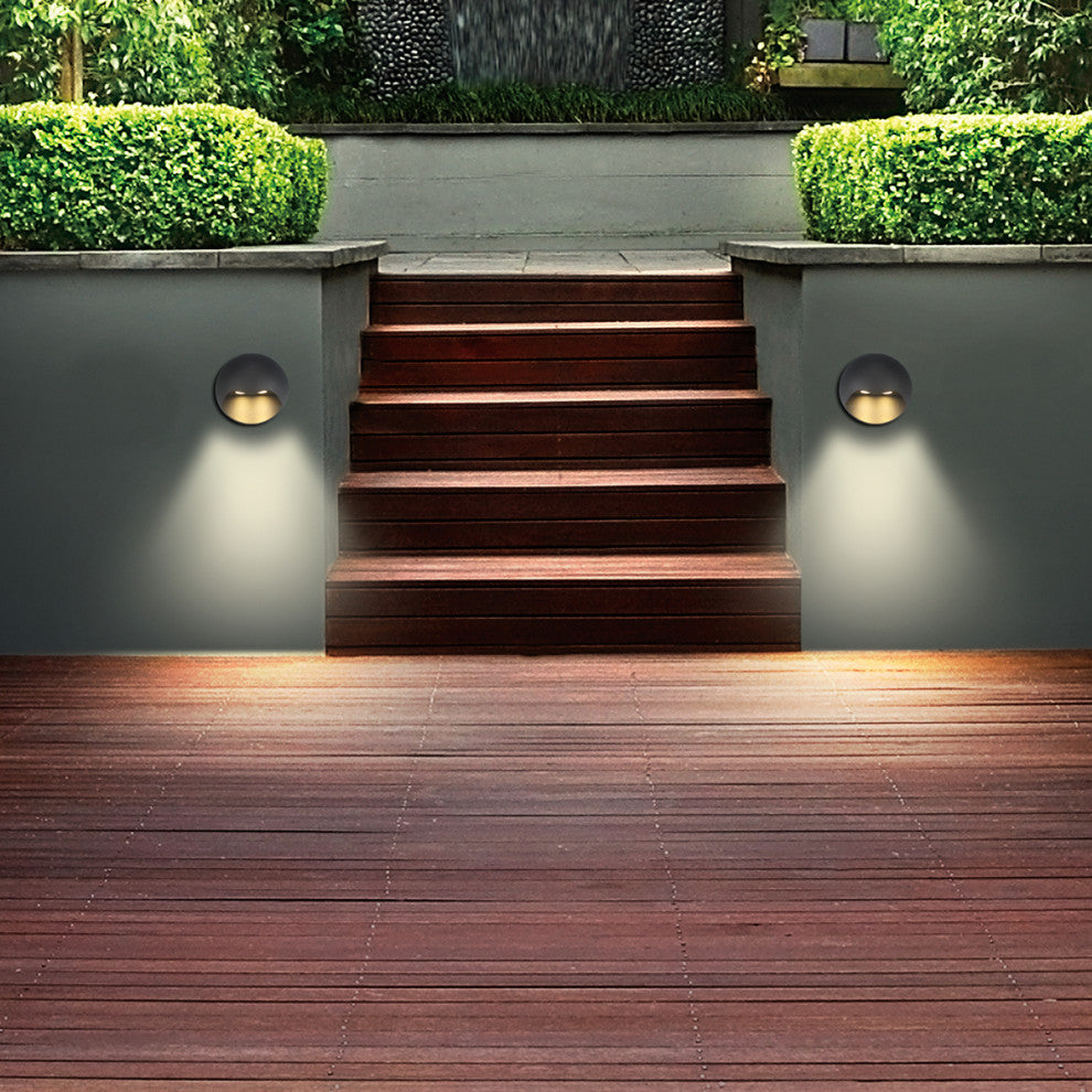 2 Light Transitional Outdoor Wall Light, Marine Grey