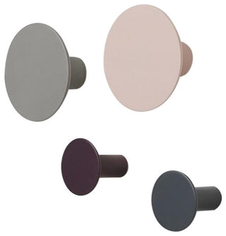 Ponto Wall Hooks 4-Piece Set, Assorted Colors