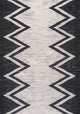 Siksak Modern Chevron Border Area Rug, 3x5