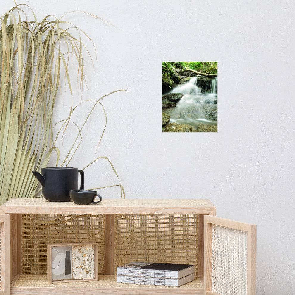 Pixley Falls 2 Landscape Photo, Waterfall Unframed Wall Art Print, 11" X 14"