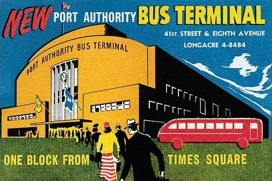 New Port Authority Bus Terminal - Gallery Wrapped Canvas Art 28" x 42"