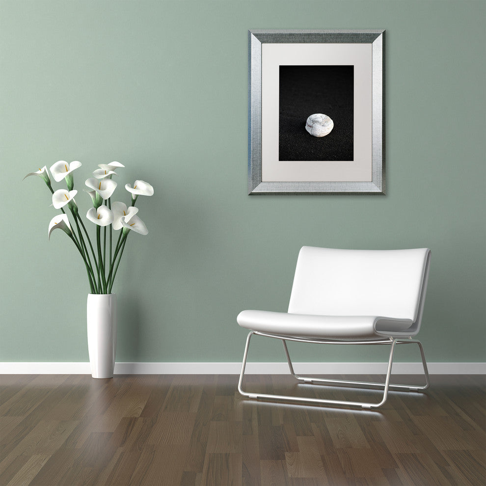 Philippe Sainte-Laudy 'White Stone' Matted Framed Art