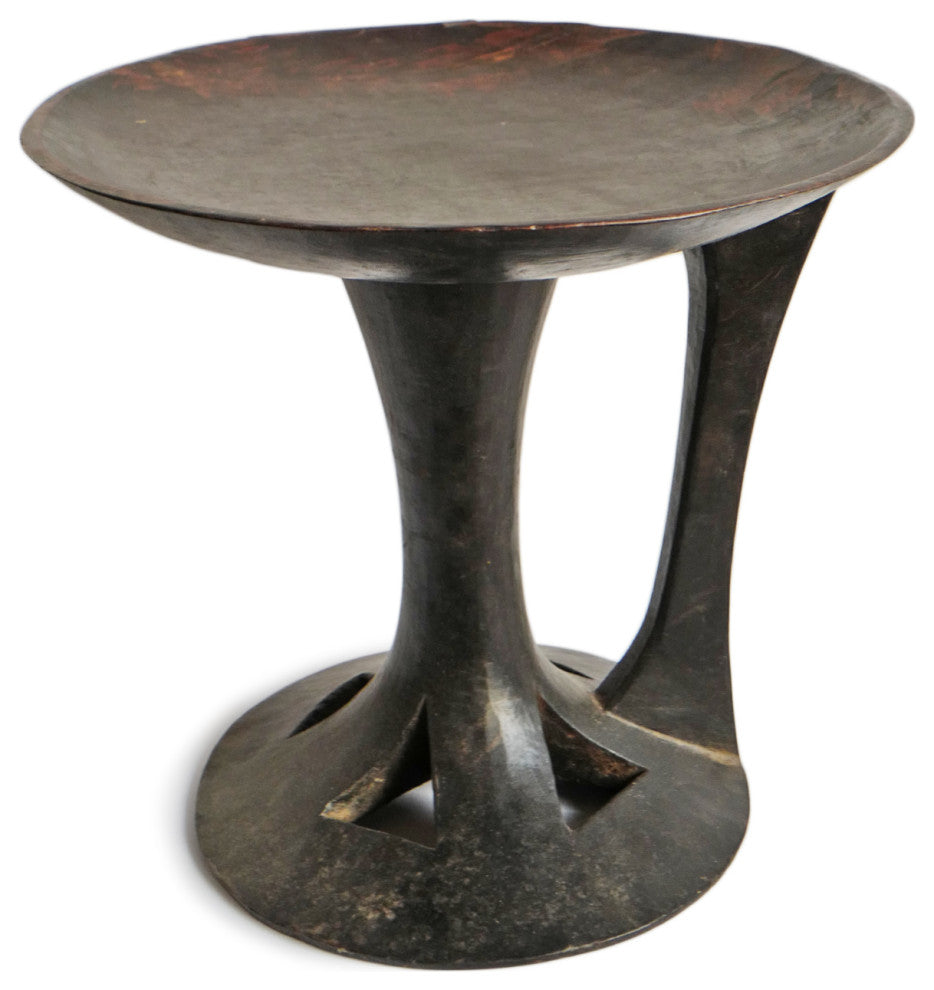 Consigned Naga Serving Bowl Stool