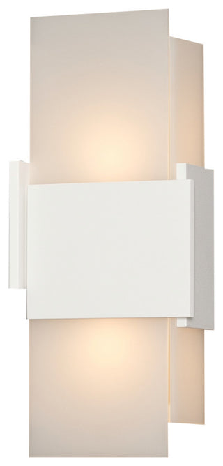 Acuo Outdoor LED Sconce, Textured White, Warm White