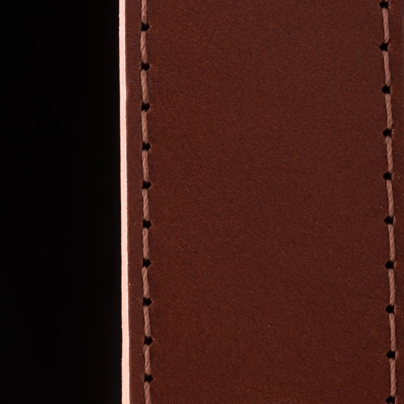 Derby Linear 4-Light LED Pendant, Antique Brass, British Brown Leather, Black