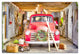 Vintage Christmas Truck 12x18 Canvas Wall Art
