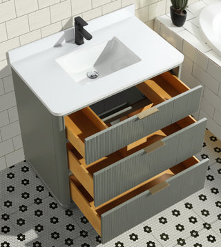 Ari Kitchen and Bath Aria 36" Freestanding Bathroom Vanity Sage