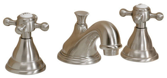 Cheviot Products Widespread Sink Faucet, Lever Handles, Brushed Nickel