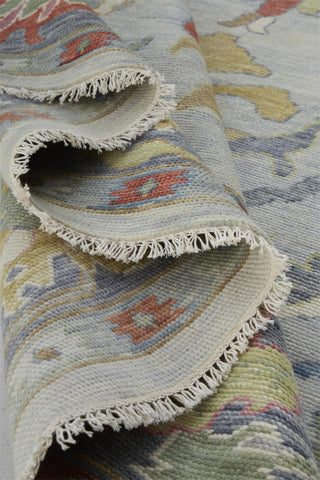 Weave & Wander Larson Blue/Multi 5'6"x8'6" Hand Knotted Area Rug
