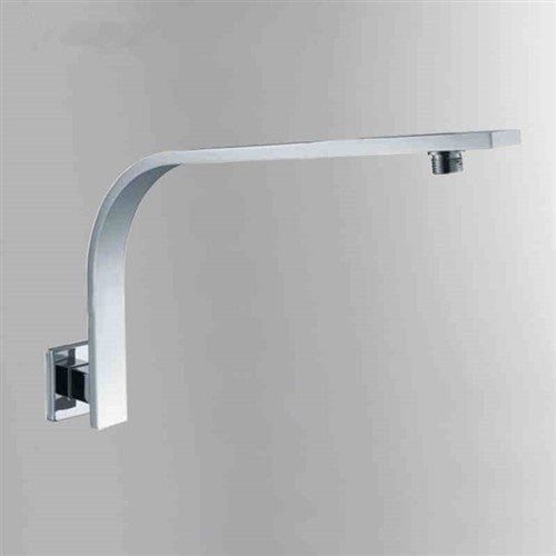 Solid Brass Construction Chrome Square Shape Wall Mounted Rising Shower Arm