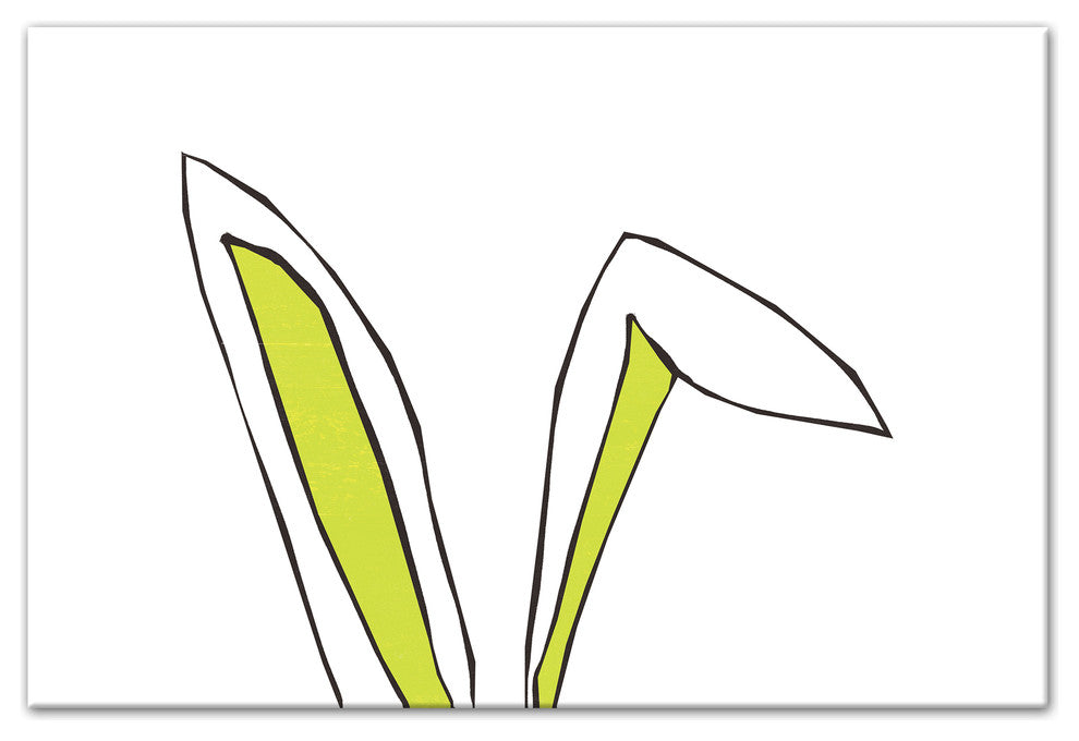 Cartoon Rabbit Ears Canvas Wall Art, 18x12
