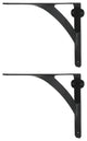 Set of 2 Shelf Brackets Heavy Duty Iron L Brackets