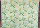 Cream White Tulip Fabric Blue Spring Sky, Sample Cut