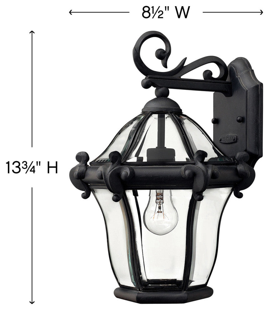 Hinkley Lighting H2440 14.5\"H 1 Light Lantern Outdoor Wall Sconce - Museum