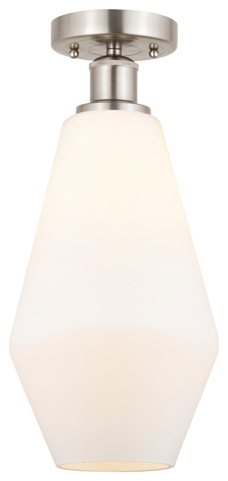 Innovations 616-1F-SN-G651-7 1 Light Semi-Flush Mount, Brushed Satin Nickel