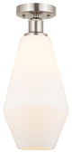 Innovations 616-1F-SN-G651-7 1 Light Semi-Flush Mount, Brushed Satin Nickel