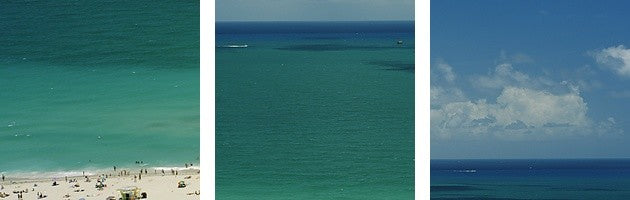 "Beach, South Beach, Miami Beach, Florida" Canvas Art, 36"x12"x1.25"
