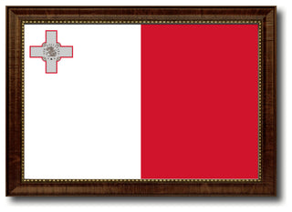 Malta Country Flag Canvas Print, 15"x21"