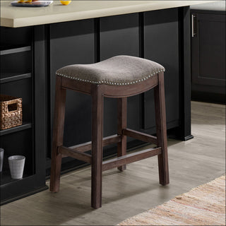 Williston Bar Stool, Dark Brown, Counter Height