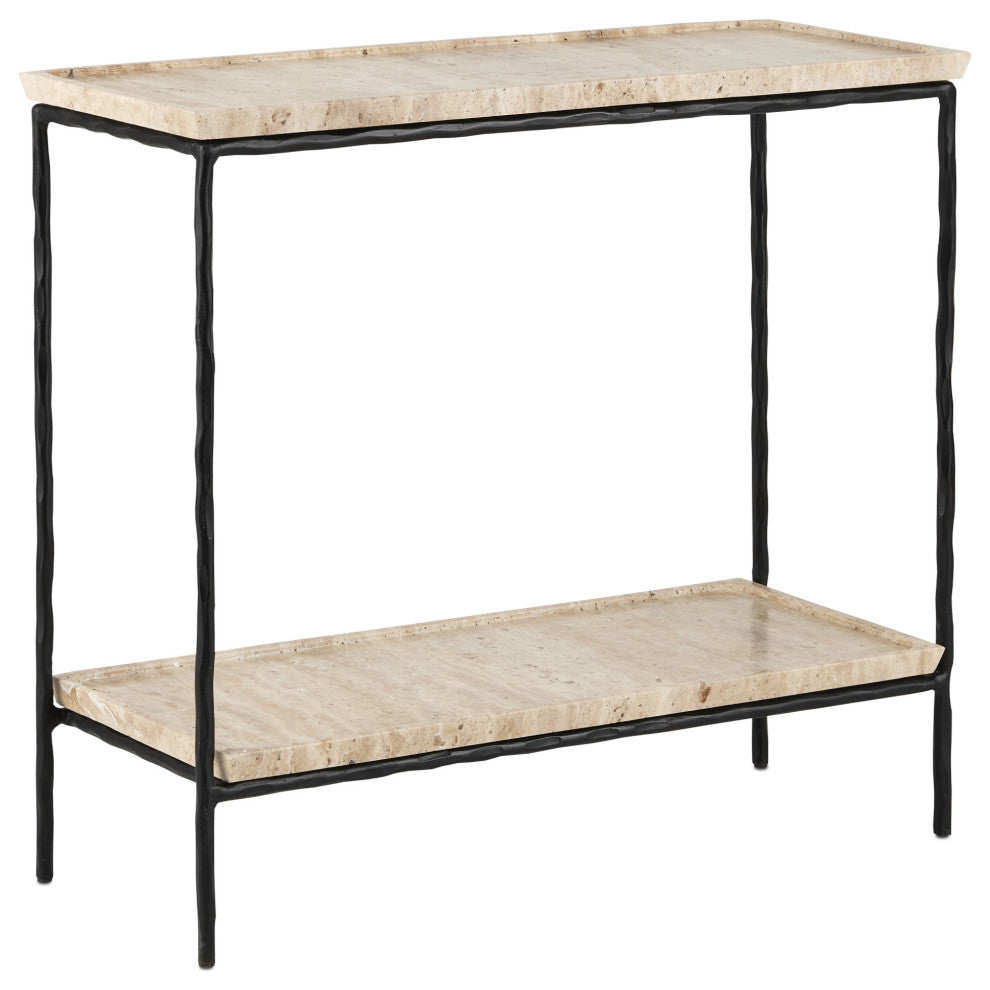 Boyles Travertine Side Table