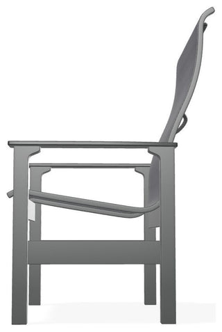 Leeward Sling Outdoor Armchair, Augustine Pewter/Graphite