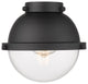 Innovations HFS-62-BK Hampden 6" Clear Glass