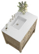 Breckenridge 36" Single Vanity, Oak, 3 CM White Zeus Top