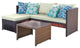 Manhattan Comfort Menton Steel Rattan 2-Piece Patio Set