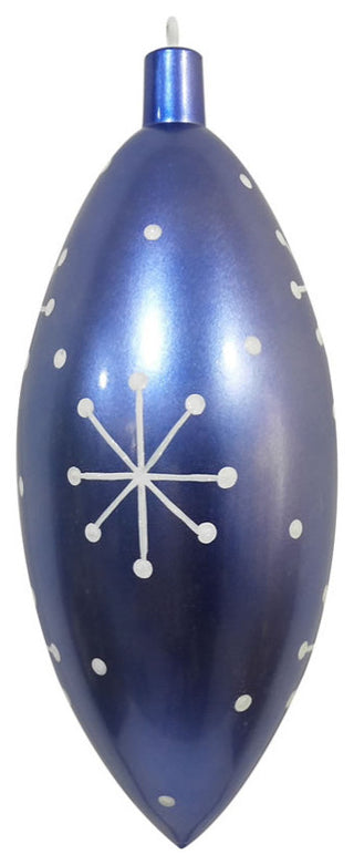 16" Periwinkl Candy Drop White Snowflake