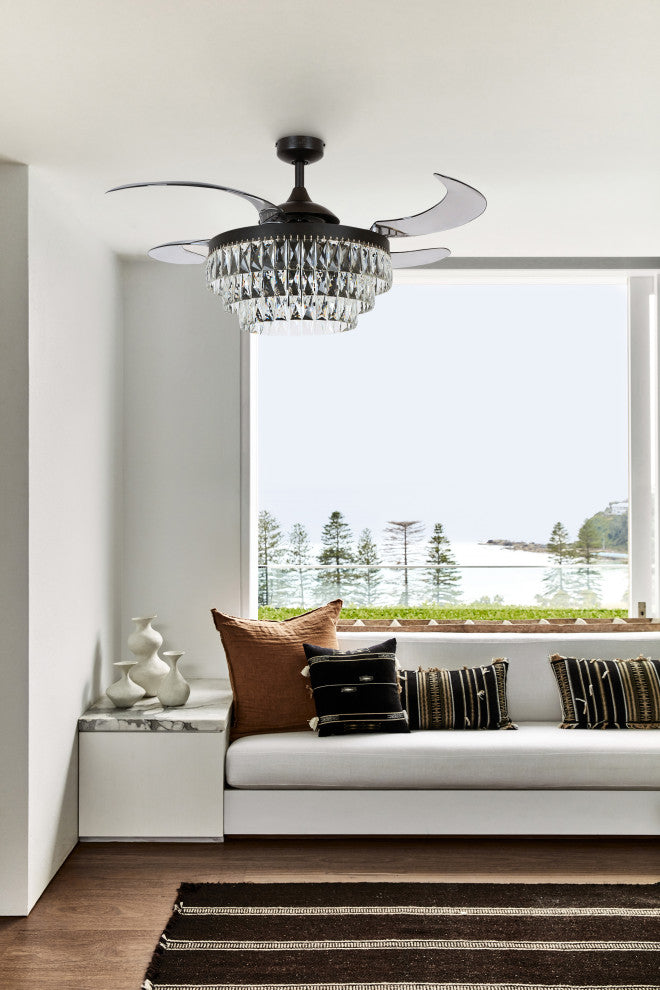 Fanaway Veil 48" Ceiling Fan, Antique Black