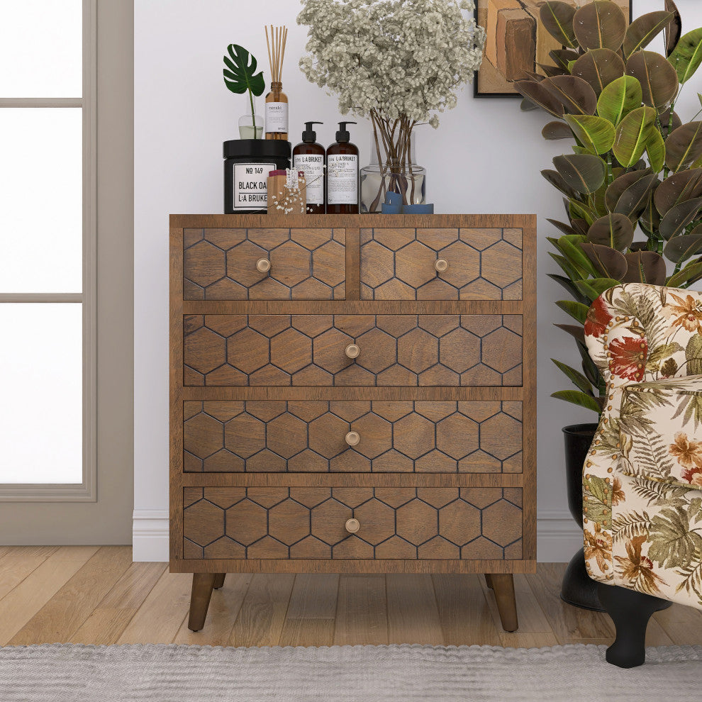 Accent Storage Cabinet Chest, 5 Drawers