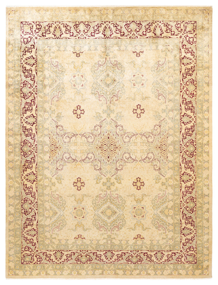 Elliana, One-of-a-Kind Hand-Knotted Area Rug Ivory, 9'1"x12'0"