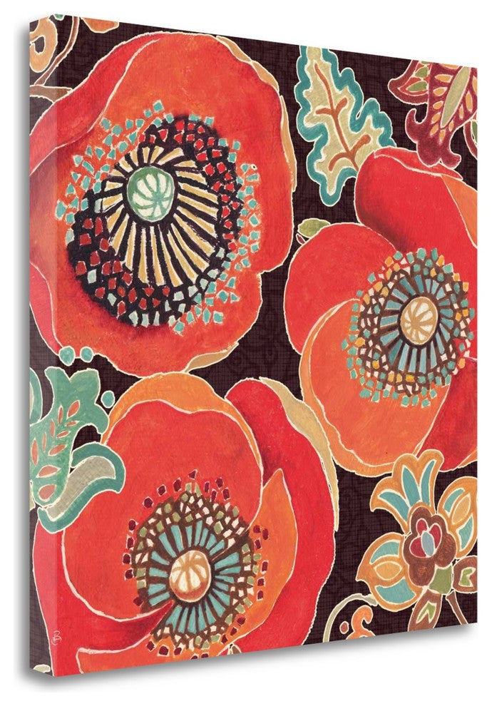 "Moroccan Red V" By Daphne Brissonnet, Giclee Print on Gallery Wrap Canvas