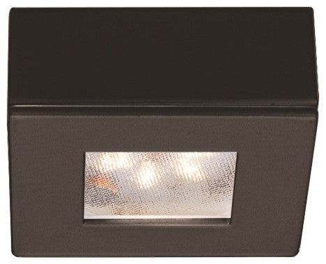 WAC Lighting LED Button Light, Dark Bronze, Square, 2700k Warm White
