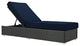 Modway Sojourn Outdoor Patio Sunbrella Chaise Lounge, Canvas Navy