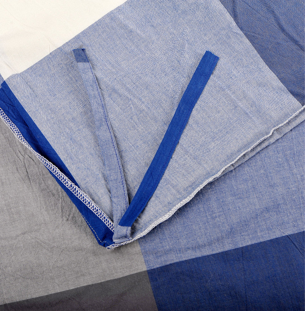 Buffalo Washed Cotton 3-Piece Duvet Set, Royal Blue, King