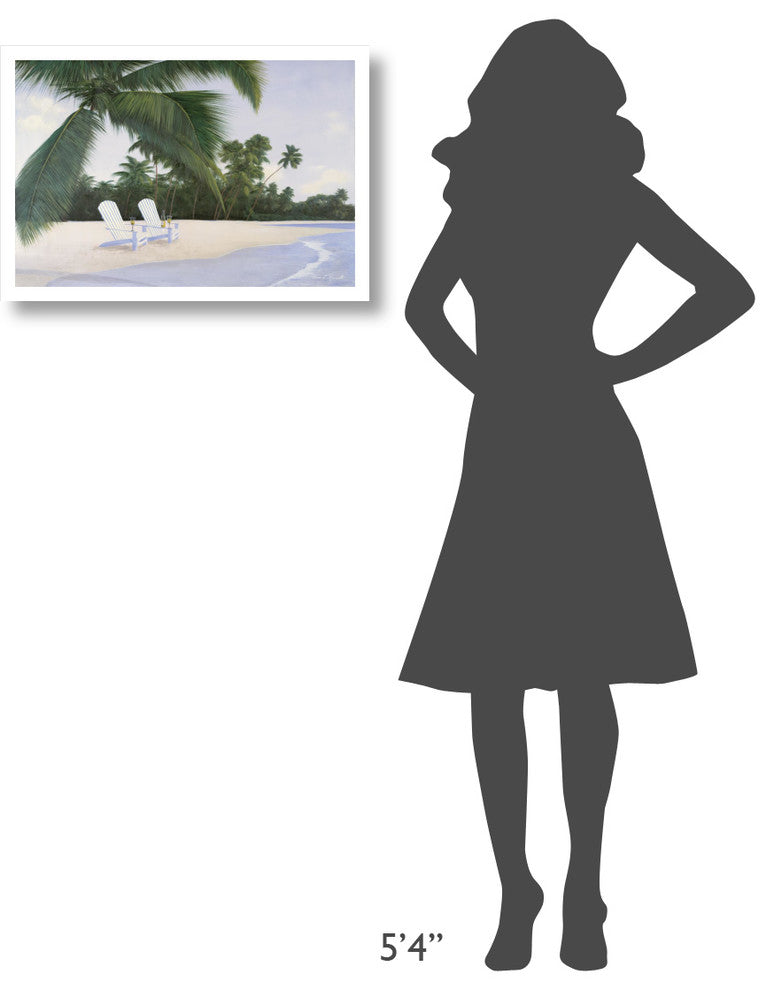 "Island Hideaway" Digital Paper Print by Diane Romanello, 26"x18"