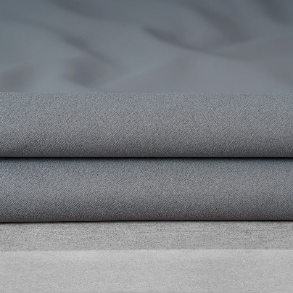Decor Grey Performance Woven Blackout Fabric Sample, 4Wx4L